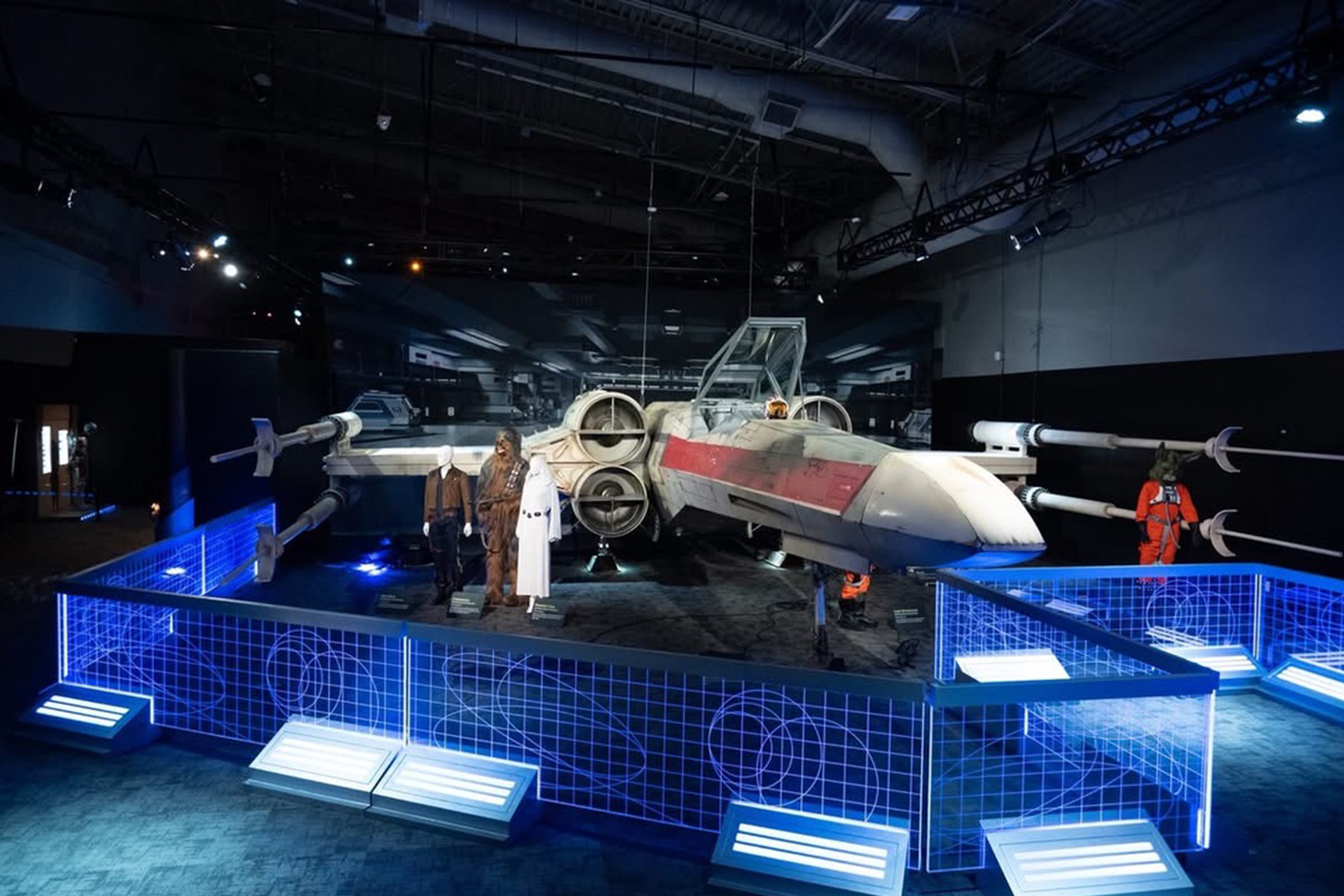 Understanding the scale was important, as most people have only played with a handheld version — and the X-wing is the size of a fighter jet.